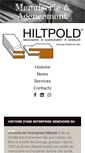 Mobile Screenshot of hiltpold-menuiserie.ch